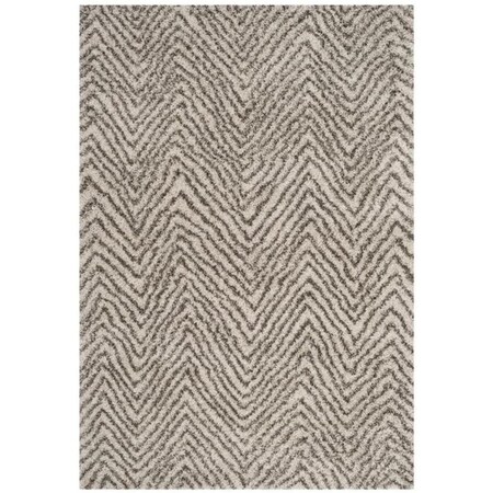 Safavieh SGH-Hudson Shag 300 2 x 3 ft. Rectangle Area Rug - Ivory & Grey SGH375A-2